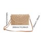 thumbnail image 2 of Bolso cruzado tejido de moda con correa ajustable bolso de viaje para vacaciones cartera tipo sobre de playa de verano para mujeres y niñas, 2 of 6