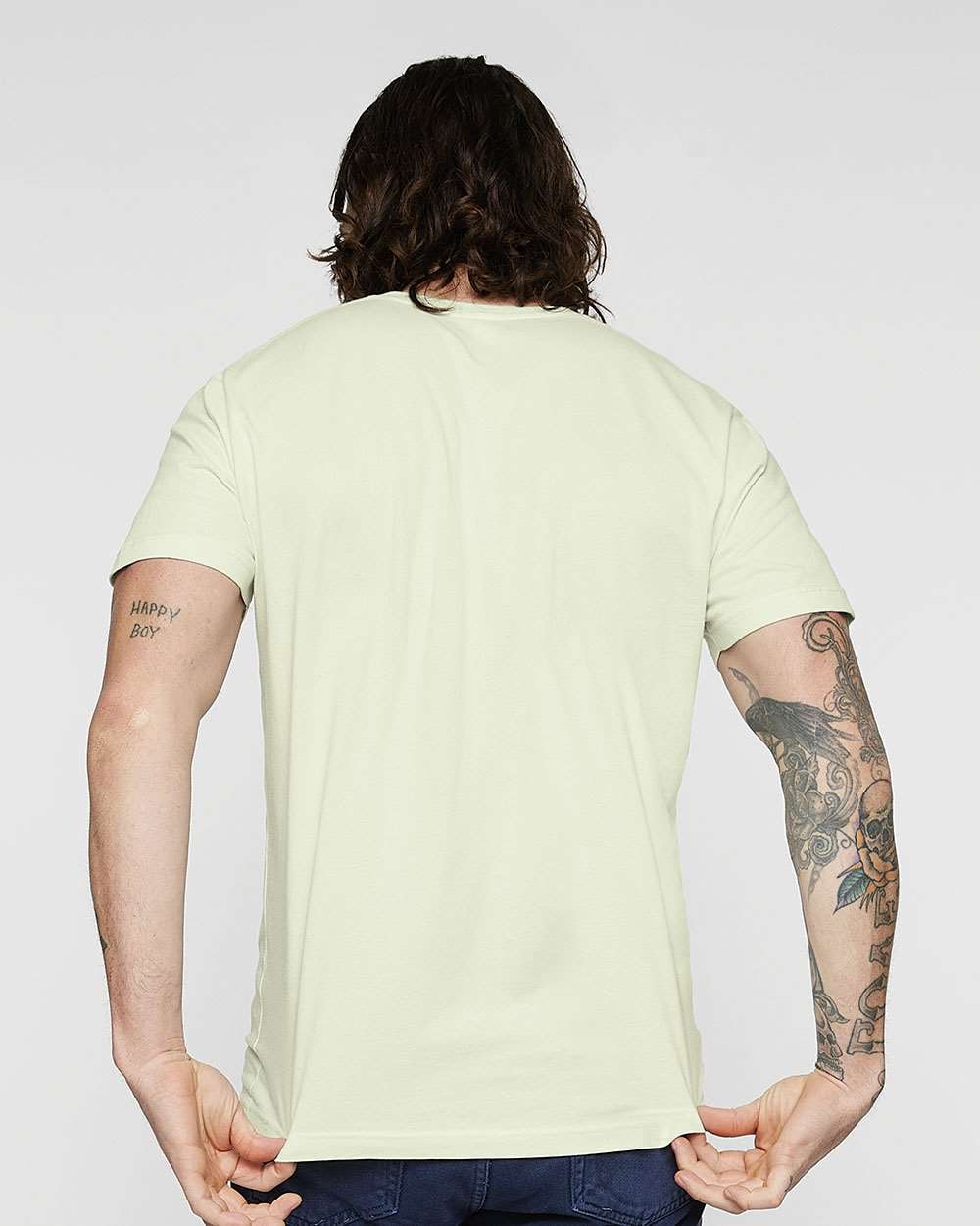 LAT B00638164 Fine Jersey T-Shirt, Honeydew - Medium