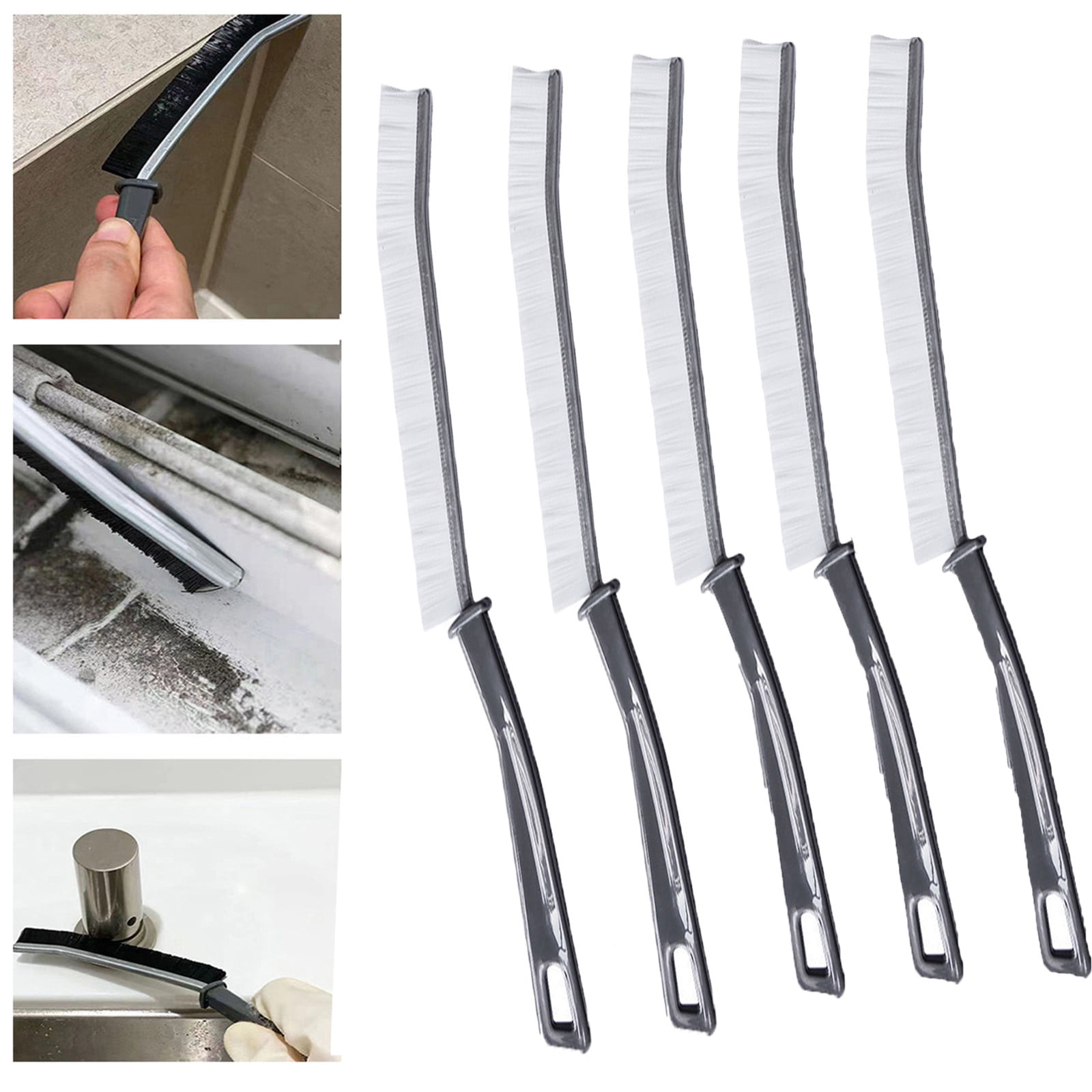 Ycolew Grout Cleaner Brush Scrub Set Stiff Bristle Scrubbing & Detail