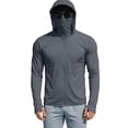 thumbnail image 6 of Kalauyu Mens Full Face Cover UPF50+ Sun Protection Hooded Jacket Mesh Breathable Neck Flap Solid Color Outdoor Cycling Fishing Sun Shirts, 6 of 6