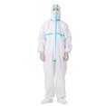 thumbnail image 1 of Traje de Protección Médica Reutilizable Antimicrobiano de 170 cm para Control de Epidemias, Modelo 500-1 L170, Material Compuesto de PTFE, Cierres Plásticos, Lavable, Talla L, Color Blanco, Incluye, 1 of 7