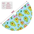 thumbnail image 3 of Rateoe Cartoon Avocado Print Christmas Tree Skirt 30" for Xmas Holiday New Year Party Circle Tree Mat Ornaments Decoration, 3 of 7
