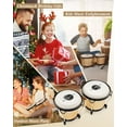thumbnail image 4 of Eastar Bongo Drums 6” and 7” Wood Percussion Instrument Bongos for Kids Adults Beginners Natural Finish, EBO-1, 4 of 8