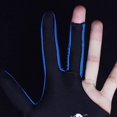 thumbnail image 3 of stanreset Gant de Snooker Billard Queue Main Gauche Piscine Trois Doigts Gant Ouvert Hommes Femmes Bleu m, 3 of 9