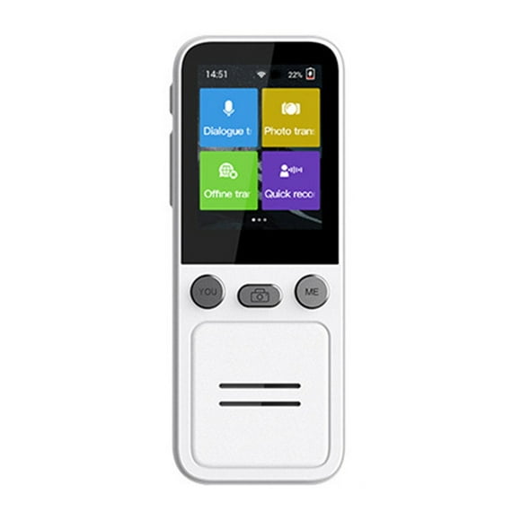 Dispositivo Avanzado de Traducción en Tiempo Real AI con 138 Idiomas, Grabación de Voz,