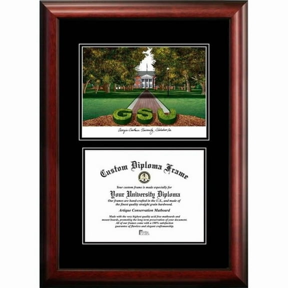 Campus Images GA975D-1512 12 x 15 in. Georgia Southern Diplomate Diploma Satin Mahogany Frame