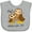 AC-Heather Grey, variant on Inktastic Owl Always Love You- Cute Owl Family Boys or Girls Baby Bib