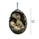 thumbnail image 3 of Xihbxyly Huevos de Granja Navideños, Adornos de Patos y Dinosaurios Bebés, Colgante de Árbol Caprichoso, Celebración de La Vida En La Granja, Idea de Regalo Navideño, Juego de 6 Adornos, 3 of 6