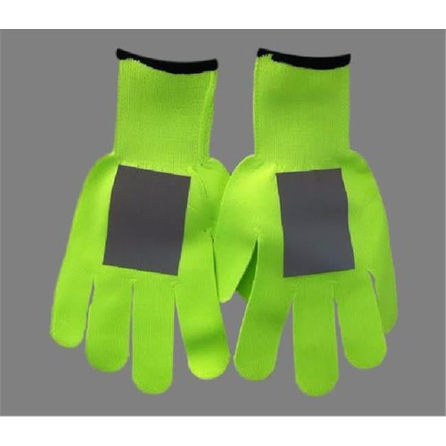 Ameri-Viz B-LMKNIT-REFLECTIVE Lime Reflective Crossing Guard & Traffic ...