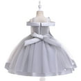 thumbnail image 2 of HuaAngel Girls Beaded Floral Embroidery Long Ribbon Pageant Princess Dress X192 Sizes 4-10, 2 of 3