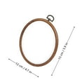 thumbnail image 2 of Oval Embroidery Hoop â Bamboo-Style Frame for Craft, Sewing & DIY Display(4.7"*5.9"), 2 of 6