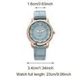 thumbnail image 2 of Up to 50% off HERESOM Hard Work Two-color Dial Quartz Ladies Watch Belt Watch Women Clearance under 5 $, 2 of 3