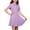 Purple, variant on Xaqiouau Girls Collared Dress Short Sleeve Button Front A Line Summer Dresses With Pockets Casual Tennis Golf School Uniform Style