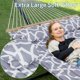 thumbnail image 5 of Yeshouse Hamaca doble con soporte para 2 personas, resistente, con capacidad de 220 kg, para exteriores, independiente, con estructura de acero, almohada acolchada y bolsa de transporte. Fácil montaje, 5 of 7