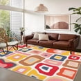 thumbnail image 5 of 6'x9' washable carpet area carpet for living room abstract area rug non slip area rug office area rug for rolling chair, 5 of 10
