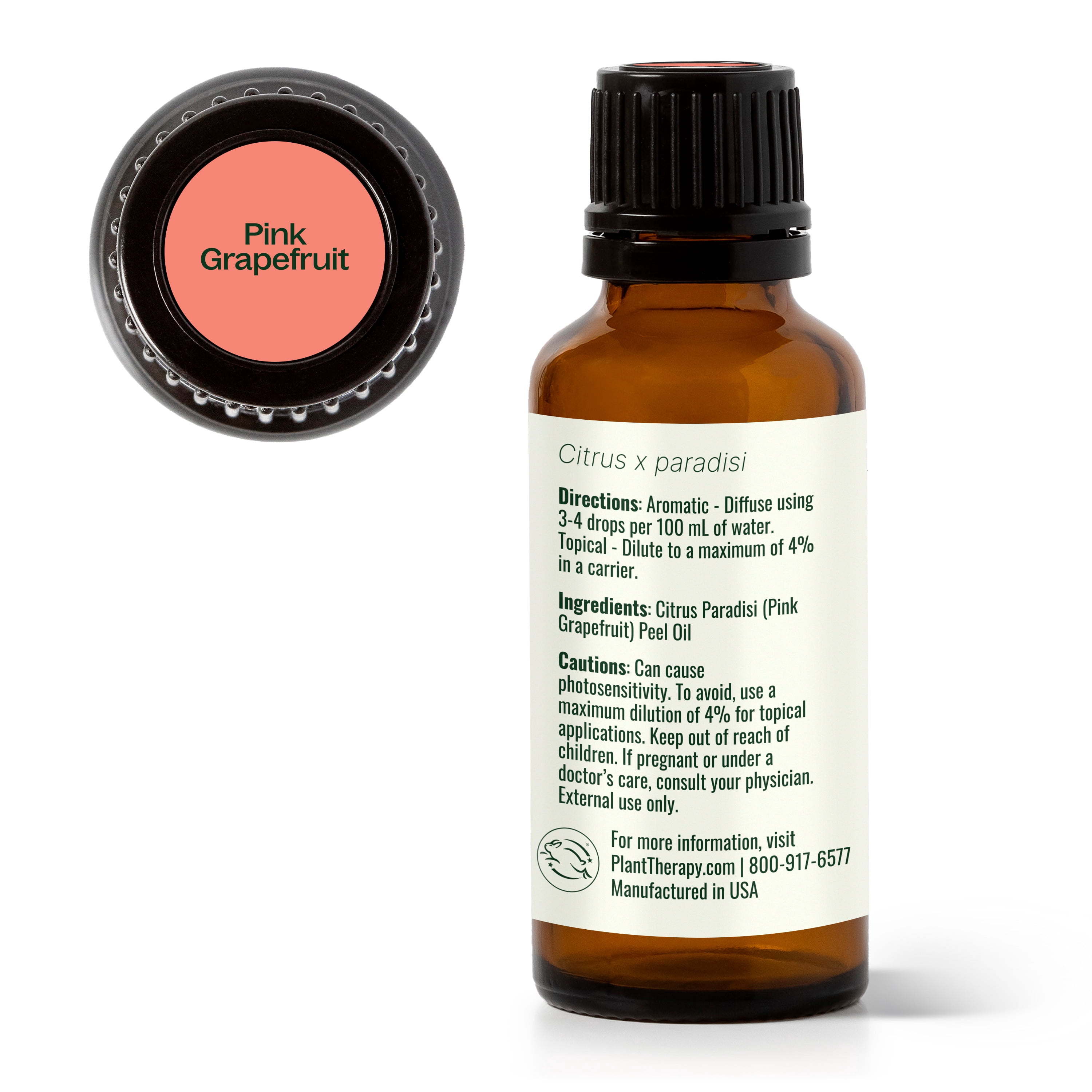 Plant Therapy Pink Grapefruit Essential Oil 30 mL (1 oz) 100% Pure, Undiluted, Natural Aromatherapy
