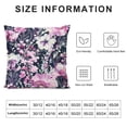 thumbnail image 5 of Chilfamy Flower Pattern Pink and White Pillow Covers for Couch Sofa Indoor Outdoor Short Plush Printed on Both Sides 1PC 20x20in, 5 of 5