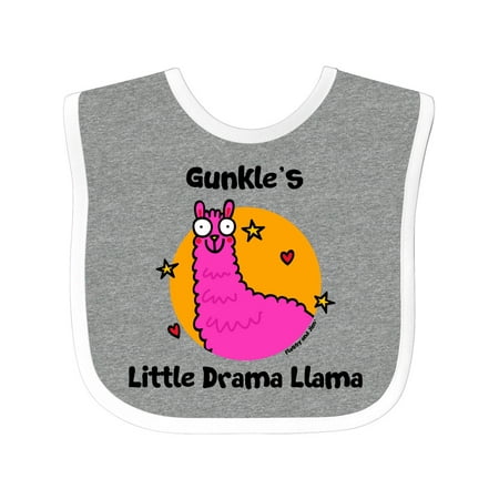 

Inktastic Gunkle s Little Drama Llama Gift Baby Boy or Baby Girl Bib