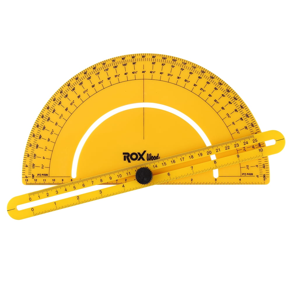 Kavoc ABS Plastic Semicircle Ruler 180 Degree Protractor Angle