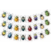 3Pcs Beetle Banner Bug Party Decorations Longicorn Ladybug Banner Colorful Insect Garland for Boys Girls Baby Shower Birthday Party Supplies