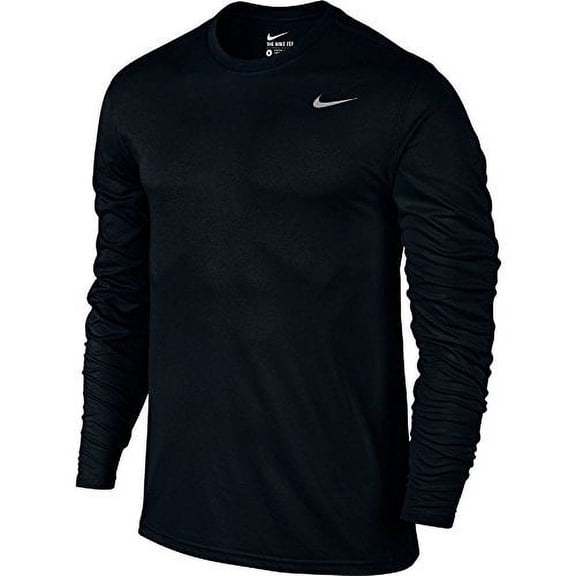 Nike 718837-010 : Men's Legend 2.0 L/S Training Top Black/Matte Silver (XX-Large)