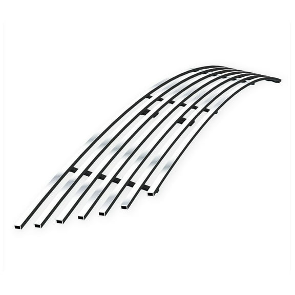 APS Premium Stainless Steel Silver 8x6 Horizontal Billet Grille Compatible with Honda Odyssey 2005-2007 Lower Bumper N19-C02176H