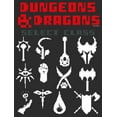 thumbnail image 2 of Women's Dungeons & Dragons Select Class 8-bit Pixel Symbols  Graphic Tee Black Large, 2 of 4