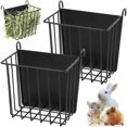 thumbnail image 1 of Estante para heno con forma de conejo CAIQINLI, marco de metal resistente, 2 unidades, 1 of 6
