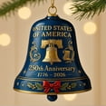 thumbnail image 7 of Deeceymbur United States 250th Anniversary Metal Ornament Commemorative Keepsake Holiday Christmas Tree Decor Patriotic Gift for Home and Travel, 7 of 7