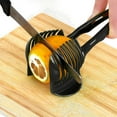 thumbnail image 5 of Ikohbadg Tomato Slicer Lemon Cutter, Multipurpose Tools for Soft Skin Fruits and Vegetables, Home Made Food & Drinks Decoration, Easy to Use Household Kitchen Tool, Black, 5 of 9