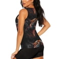 thumbnail image 3 of Fotbe Cool Tiger Blusas Sin Mangas para Mujer – Estilo Casual, Corte Suelto, Slim-Fit, Cuello Redondo Deportivo, Tops de Verano para Gimnasio y Yoga-Large, 3 of 7