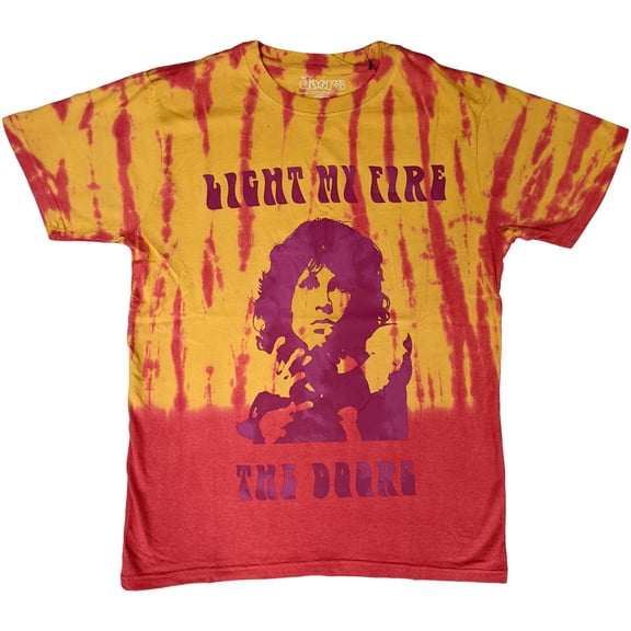 The Doors Unisex T-Shirt Light My Fire (Wash Collection) (Small)