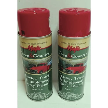 2 Cans Ford Tractor and Implement Gloss Red Spray Paint