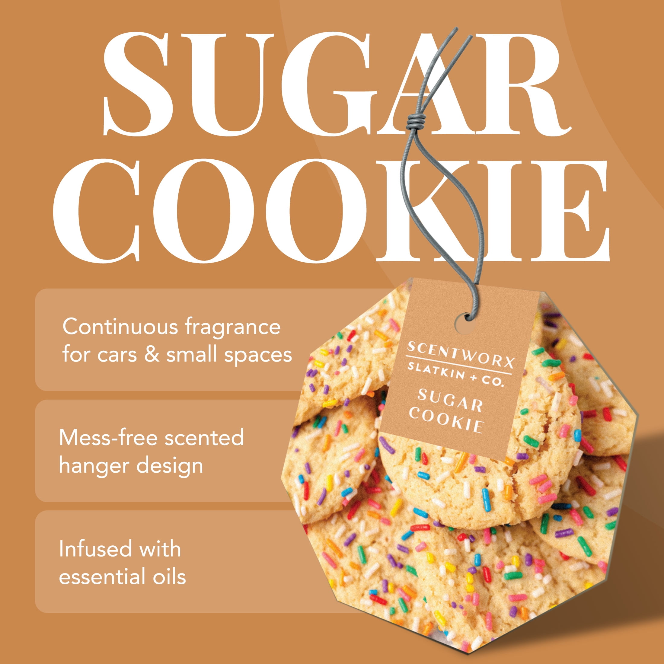 Scentworx Sugar Cookie 3 Pack Hang Tag