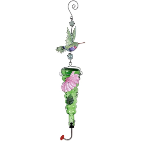 Sunset Vista Designs Hummingbird Bird Feeder, 27-inch Height, Multicolor