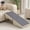 Light Gray + PVC + Wood, variant on (UPGRADED) 16" Extra Wide Dog Ramp, Foldable Adjustable Pet Ramp with Non-Slip Rubber Surface, 80lb Capacity