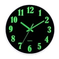 thumbnail image 1 of Reloj de pared luminoso de 12 pulgadas, reloj silencioso, reloj creativo luminoso de plástico, 1 of 5