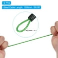 thumbnail image 3 of Security Steel Cable with 4 Digit Combination Lock, 2 Set 4.9Ft Coated Safety Wire Rope Double Loop Padlock, Green, 3 of 7