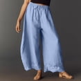 thumbnail image 5 of Evdexr Palazzo Pants for Women Lace Trim Drawstring Trousers Summer 2026 Loose Palazzo Pant Flowy Lightweight Elastic Casual with Pockets XL, 5 of 5