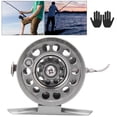 thumbnail image 4 of Rueda de pesca en Hielo ANGGREK carrete de pesca de metal con Accesorio de Freno 50 con guías, 4 of 8