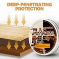 thumbnail image 5 of Wood Wax Oil Waterproof Anticorrosive Beeswax | Deep Penetrating Protection Solid Gloss Finish | Restores & Revives Wooden Furniture | Fast Dry 3 Hours | Long Shelf Life | 200g + Cleaning Sponge, 5 of 6
