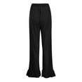 thumbnail image 4 of Seductiva Women's Casual Pants Women's Fashion Solid Color Casual Pants High Waist Loose Wide Leg Pants Business Work Casual Pants, 4 of 4
