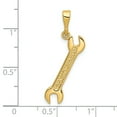 thumbnail image 2 of 14K Yellow Gold Wrench Charm Handyman Repair Jewelry, 2 of 3