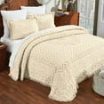 thumbnail image 2 of Better Trends Chenille Bedspread For King Size Bed 100% Cotton Medallion Design Lightweight Bedspread for all Season 120" x 110" Heirloom Collection (Ivory), 2 of 5