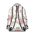 thumbnail image 3 of Pioneer Flower Floral Print Pattern Backpack for School, Cute School Bag with Adjustable Shoulder Straps and Padded Back, 15.3"x11"x7.1", 3 of 5