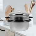 thumbnail image 2 of Rice Container with Steam Basket for Rice Cooker - Non-stick Liner (10 Cup), 2 of 10