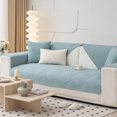 thumbnail image 1 of Washable Cotton Patchwork Slipcover Backside Anti Slip Particles Couch and L Shaped Sofa Towel Pure Color Breathable Seat Covers, 1 of 5