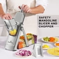 thumbnail image 4 of ONCE FOR ALL 5-in-1 Vegetable Slicer with Container - Adjustable Mandoline Chopper, Slicer, Dicer, Grater for Kitchen, Stainless Steel with 0.1-8mm Thickness & Dishwasher Safe Food Prep Tool, 4 of 11