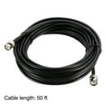 thumbnail image 4 of Uxcell RG58 BNC Male to BNC Male Low Loss RF Coaxial Cable 50 ohm 50ft Plastic Black 1pcs, 4 of 5
