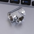 thumbnail image 4 of Conector de tubería de agua en forma de T 3 vías G1/4 parte para sistema de refrigeración PC, 4 of 6
